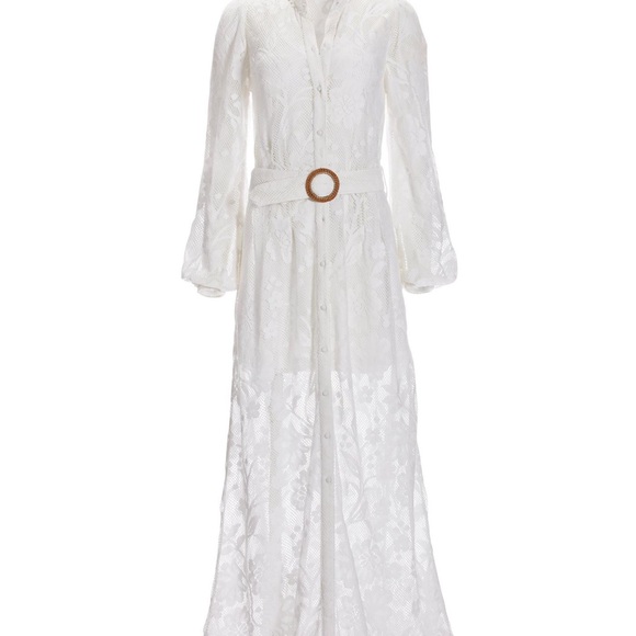 Boston Proper Lace Button Up Maxi Dress- Excellent condition worn once - Picture 5 of 12